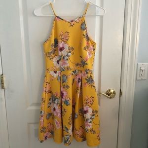 Girl’s Floral Skater Dress